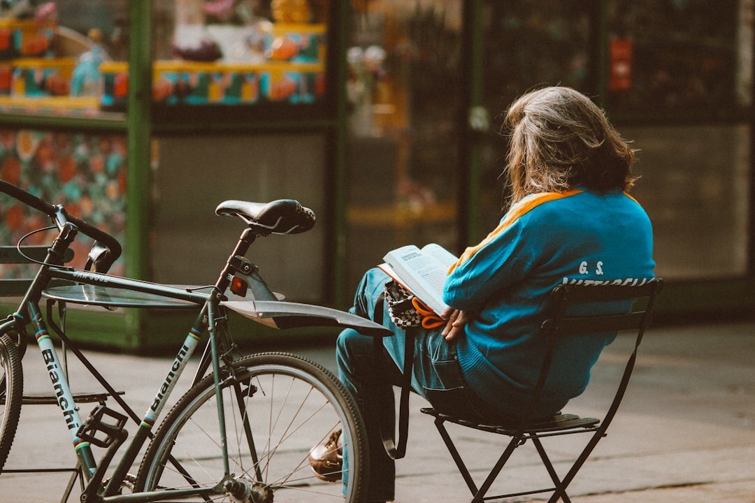 senior woman reading book